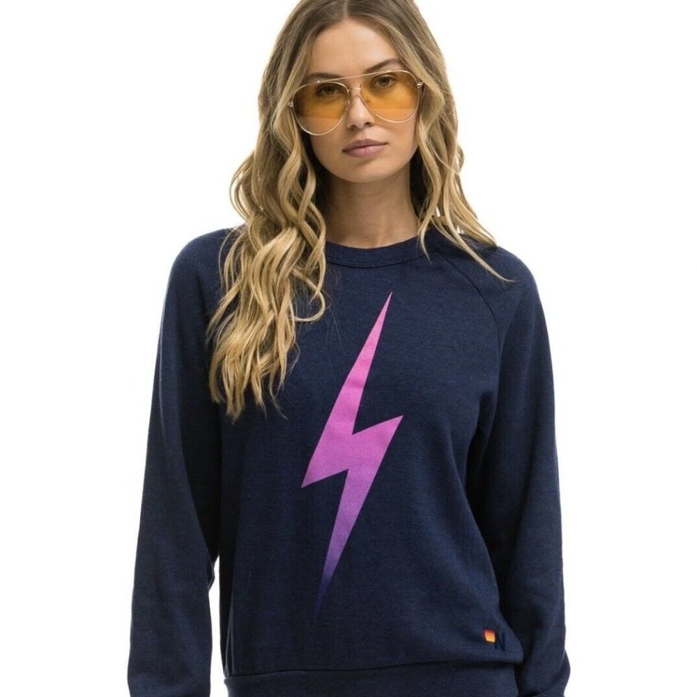 Aviator Nation | Bolt Collection Sweatshirt Navy Blue Size L